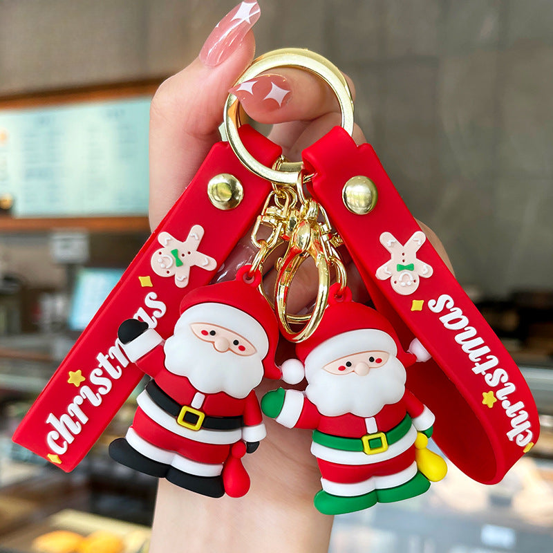Wholesale Cute Christmas  Cartoon Snowman Keychains